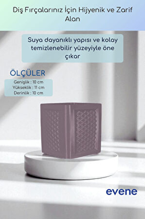 Diş Fırçalığı Diş Fırçalık Diş Fırçası Standı Diş Fırçası Tutucu Altın Renk Model 86