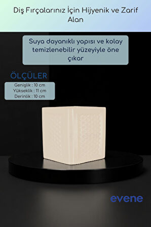 Diş Fırçalığı Diş Fırçalık Diş Fırçası Standı Diş Fırçası Tutucu Altın Renk Model 86