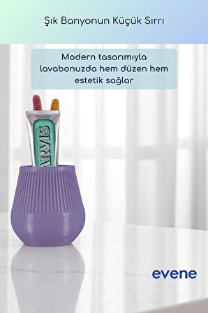 Diş Fırçalığı Diş Fırçalık Diş Fırçası Standı Diş Fırçası Tutucu Siyah Renk Model 88