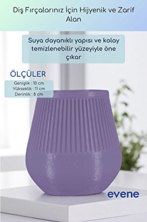 Diş Fırçalığı Diş Fırçalık Diş Fırçası Standı Diş Fırçası Tutucu Siyah Renk Model 88