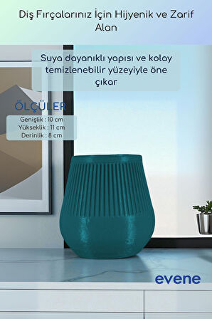 Diş Fırçalığı Diş Fırçalık Diş Fırçası Standı Diş Fırçası Tutucu Siyah Renk Model 88