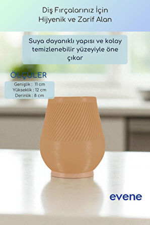 Diş Fırçalığı Diş Fırçalık Diş Fırçası Standı Diş Fırçası Tutucu Siyah Renk Model 89