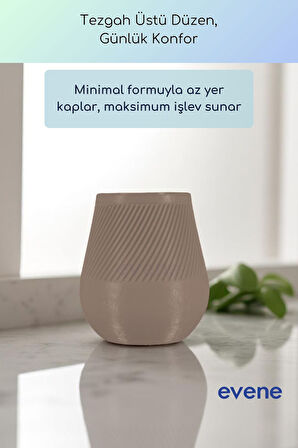 Diş Fırçalığı Diş Fırçalık Diş Fırçası Standı Diş Fırçası Tutucu Siyah Renk Model 89