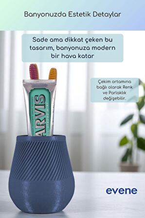 Diş Fırçalığı Diş Fırçalık Diş Fırçası Standı Diş Fırçası Tutucu Siyah Renk Model 89