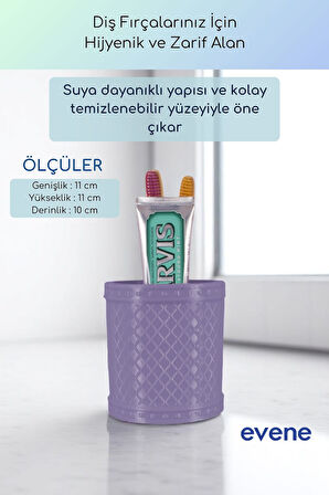 Diş Fırçalığı Diş Fırçalık Diş Fırçası Standı Diş Fırçası Tutucu Altın Renk Model 90