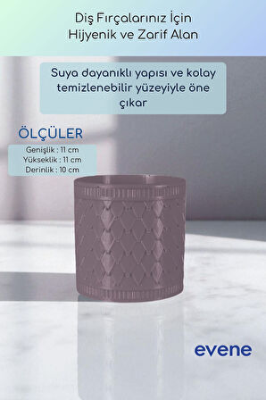 Diş Fırçalığı Diş Fırçalık Diş Fırçası Standı Diş Fırçası Tutucu Altın Renk Model 90
