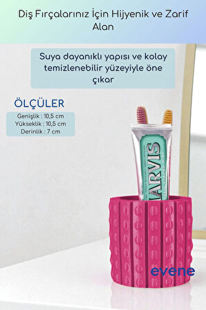 Diş Fırçalığı Diş Fırçalık Diş Fırçası Standı Diş Fırçası Tutucu Beyaz Renk Model 91