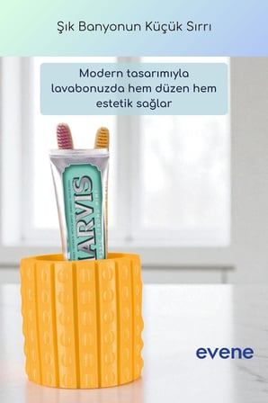 Diş Fırçalığı Diş Fırçalık Diş Fırçası Standı Diş Fırçası Tutucu Beyaz Renk Model 91