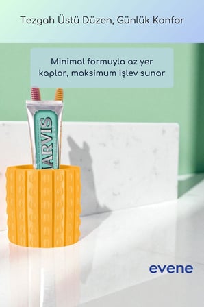 Diş Fırçalığı Diş Fırçalık Diş Fırçası Standı Diş Fırçası Tutucu Beyaz Renk Model 91