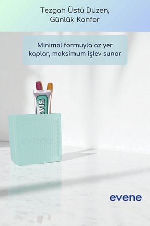 Diş Fırçalığı Diş Fırçalık Diş Fırçası Standı Diş Fırçası Tutucu Siyah Renk Model 92