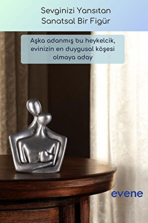 Dekoratif Obje Biblo Ev Dekorasyon Heykel Salon Masa Üstü Süs Eşyası Beyaz Model 47