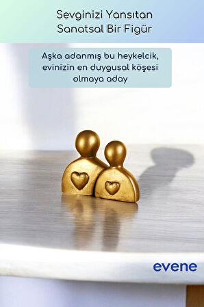 Dekoratif Obje Biblo Ev Dekorasyon Heykel Salon Masa Üstü Süs Eşyası Siyah Model 49