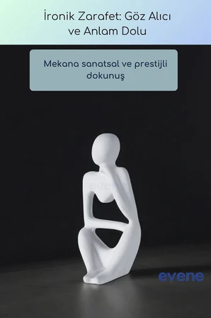 Dekoratif Obje Biblo Ev Dekorasyon Heykel Salon Masa Üstü Süs Eşyası Gümüş Eskitme Model 53