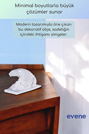 Dekoratif Obje Biblo Ev Dekorasyon Heykel Salon Masa Üstü Süs Eşyası Altın Model 59