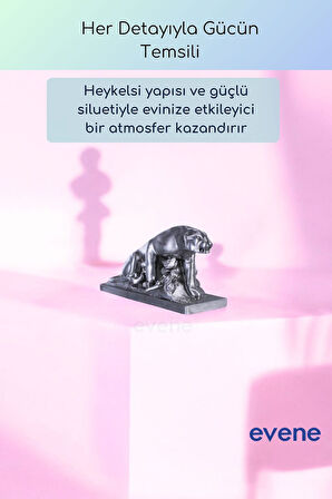 Dekoratif Obje Biblo Ev Dekorasyon Heykel Salon Masa Üstü Süs Eşyası Altın Model 59