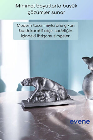 Dekoratif Obje Biblo Ev Dekorasyon Heykel Salon Masa Üstü Süs Eşyası Altın Model 59