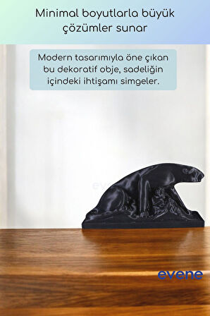 Dekoratif Obje Biblo Ev Dekorasyon Heykel Salon Masa Üstü Süs Eşyası Altın Model 59
