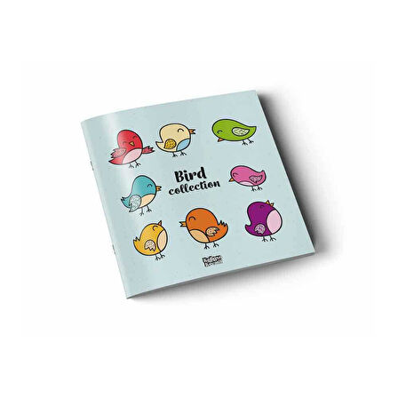 Kalipso Bird Collection 20x20 Cm Laklı Yumuşak Kapak 24 Yp. Çizgili