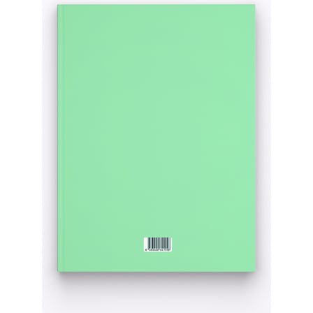 Kalipso Sert Kapaklı Çizgili Defter 14x20 cm Pastel Su Yeşili Klp-008