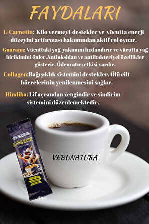 Detox Kahve (Hindiba, L-Carnitin, Collagen İçren Detoks Etkili Diyet Kahve
