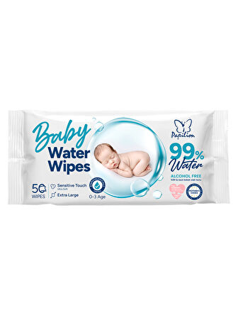 Papilion Baby Water Wipes %99 Saf Su İçeren Islak Mendil 50 Yaprak