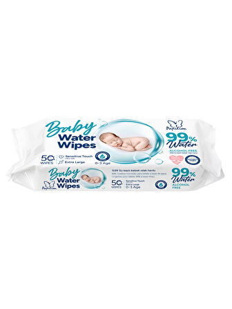 Papilion Baby Water Wipes %99 Saf Su İçeren Islak Mendil 50 Yaprak