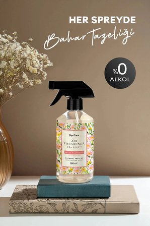 Kır Çiçekleri Sprey Oda Kokusu 500 ml Doğal Ferahlatıcı Çiçeksi Bahar kokusu