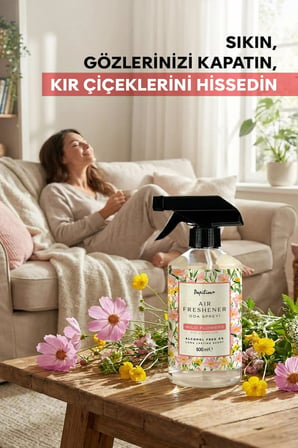 Kır Çiçekleri Sprey Oda Kokusu 500 ml Doğal Ferahlatıcı Çiçeksi Bahar kokusu