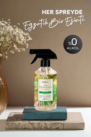 Egzotik Sprey Oda Kokusu 500 ml – Uzun Süre Kalıcı Ferahlatıcı Ortam Kokusu
