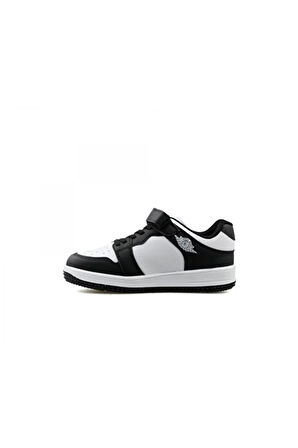 Bobe Kıds Haykat Kısa Flt Unisex Çocuk Sneaker Siyah Beyaz