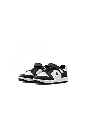 Bobe Kıds Haykat Kısa Flt Unisex Çocuk Sneaker Siyah Beyaz