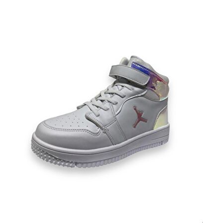 Cool Haykat Uzun Hologram Beyaz Çocuk Spor Ayakkabı 31-36 
