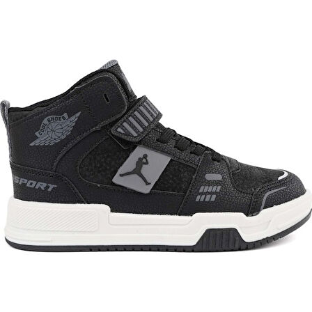 Cool King Uzun Çocuk Sneaker Spor Ayakkabı Siyah