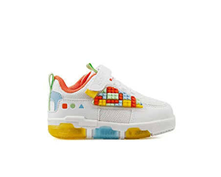 Cool Kids Legos Bebe Beyaz Unisex Çocuk Günlük Ayakkabı LEGOS-BEBE-BEYAZ Beyaz