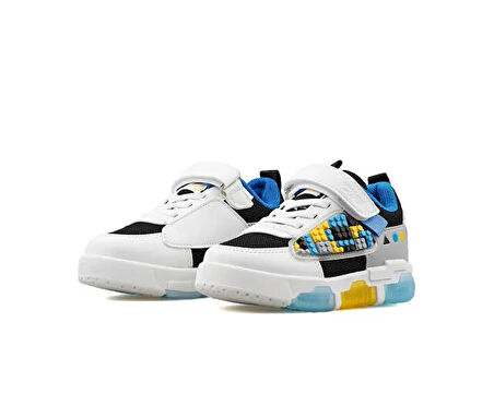 Cool Kids Legos Patik Siyah Beyaz Unisex Çocuk Günlük Ayakkabı LEGOS-PATIK-SIYAH-BEYAZ Siyah