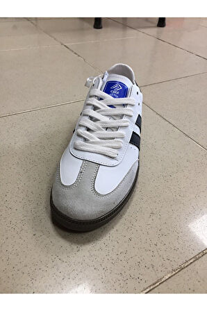 Cool Angola Unisex Genç Kauçuk Taban Sneaker Spor Ayakkabı Beyaz - Siyah