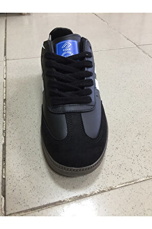 Cool Angola Unisex Genç Kauçuk Taban Sneaker Spor Ayakkabı Siyah - Beyaz