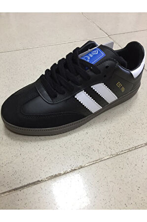 Cool Angola Unisex Genç Kauçuk Taban Sneaker Spor Ayakkabı Siyah - Beyaz