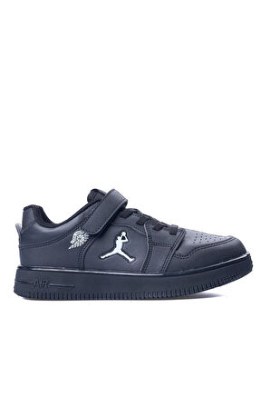 Cool Haykat Çocuk Bantlı Sneaker Siyah