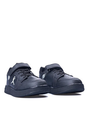 Cool Haykat Çocuk Bantlı Sneaker Siyah