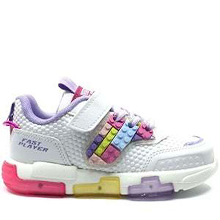 Cool Heros Çocuk Işıklı Cırt Bantlı Sneaker Spor Ayakkabı Lila