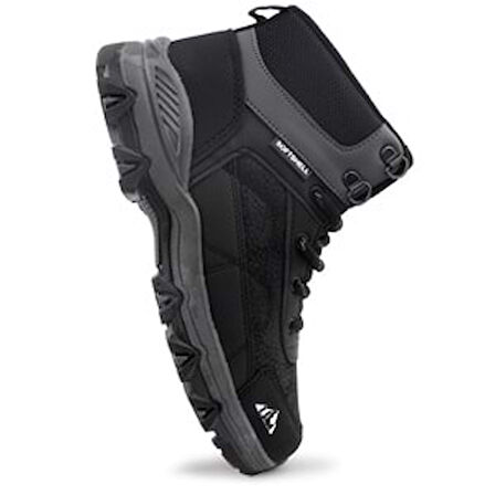 Cool Alfa Kauçuk Taban Kaymaz Su Geçirmez Softshell Outdoor Unisex Bot siyah crazy