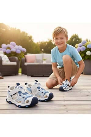Cool Suv Bebe Ortopedik Önü Kapalı Spor Sandalet Lacivert
