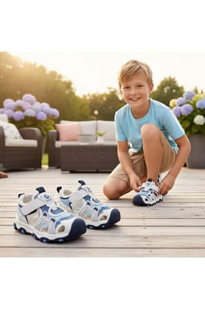 Cool Suv Bebe Ortopedik Önü Kapalı Spor Sandalet Lacivert