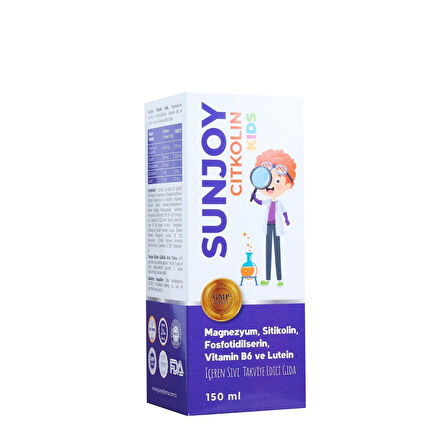 Sunjoy Citikolin Kids 150 ml Şurup