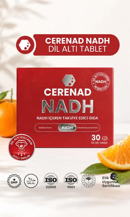 Cerenad, Nadh İ̇Çeren Takviye Edici Gıda 30 Dil Altı Tablet