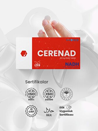 CERENAD, NADH İçeren Takviye Edici Gıda 30 Dil Altı Tablet
