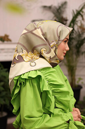 Silk Home Tivil İpek Eşarp IST11436-23 Somon, Pembe, Eflatun, Krem