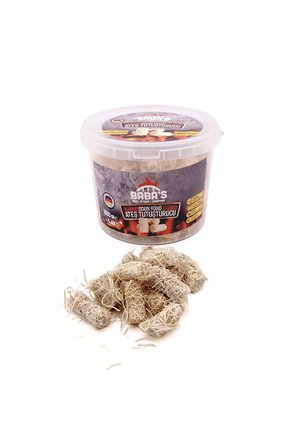 ODUN YÜNÜ TUTUŞTURUCU / BBQ, MANGAL, SOBA, ŞÖMİNE TUTUŞTURUCU / 75 AD - 1000 GR / BABA'S BBQ