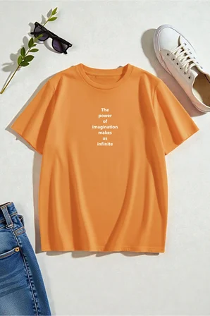 Unisex The Power Of Baskılı Tasarım Tişört
